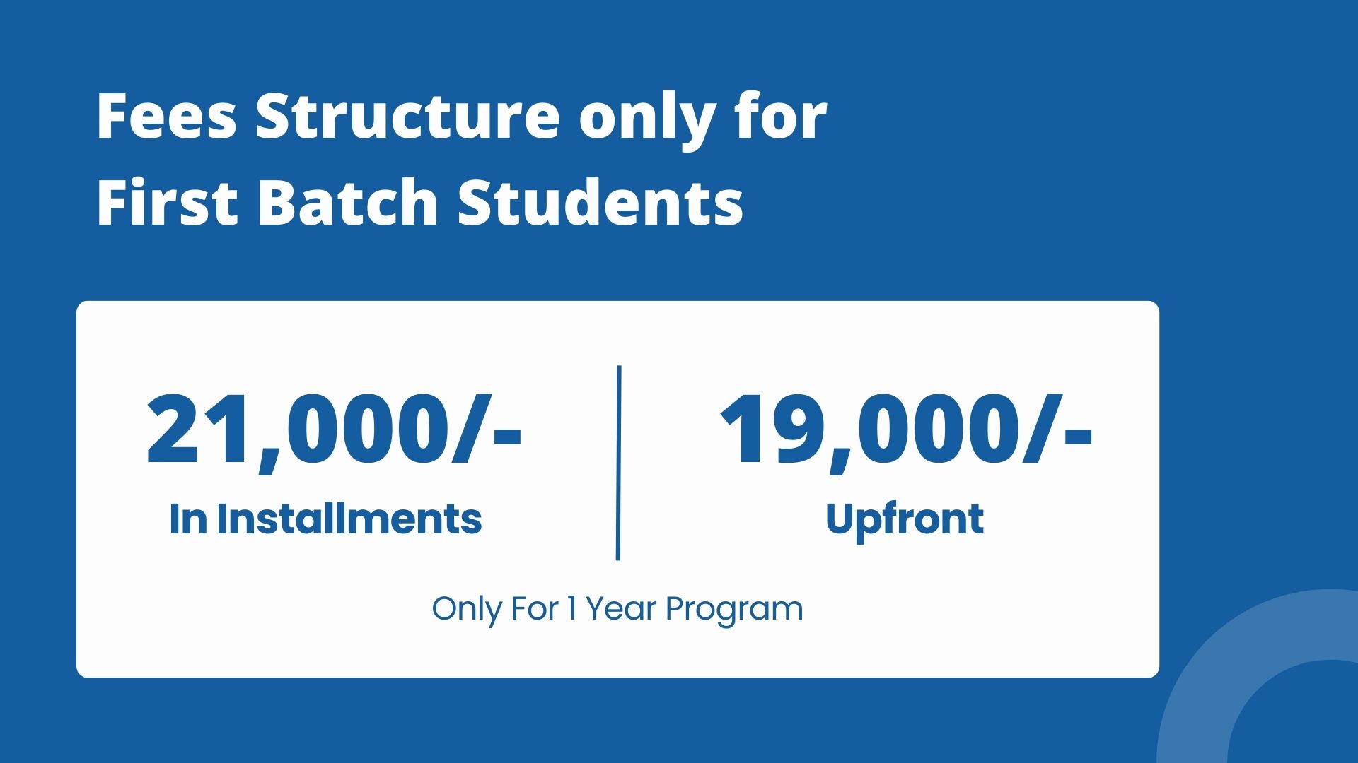 Fee Structure